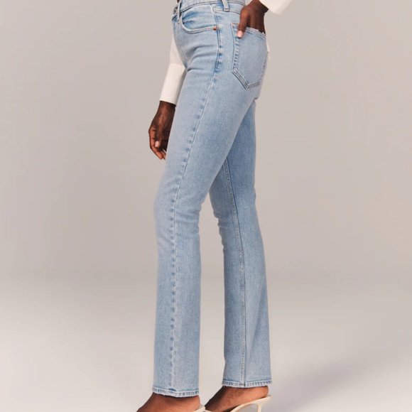 Abercrombie & Fitch Denim - Abercrombie & Fitch  Ultra High Rise Slim Straight Jeans